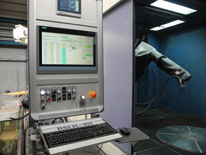 Integration of an ABB robot into the control system of a Roxor shot peening plant